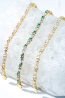 Mixed Stone Emerald and Turquoise Opal Vienna Tennis Necklace Necklace by Native Gem