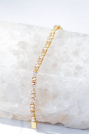 Mixed Stone Pink Opal and CZ Vienna Tennis Necklace Necklace by Native Gem