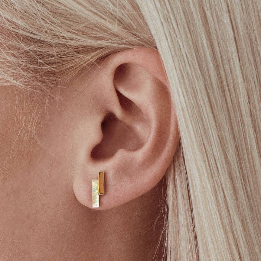 Mod Bar Studs - Opal