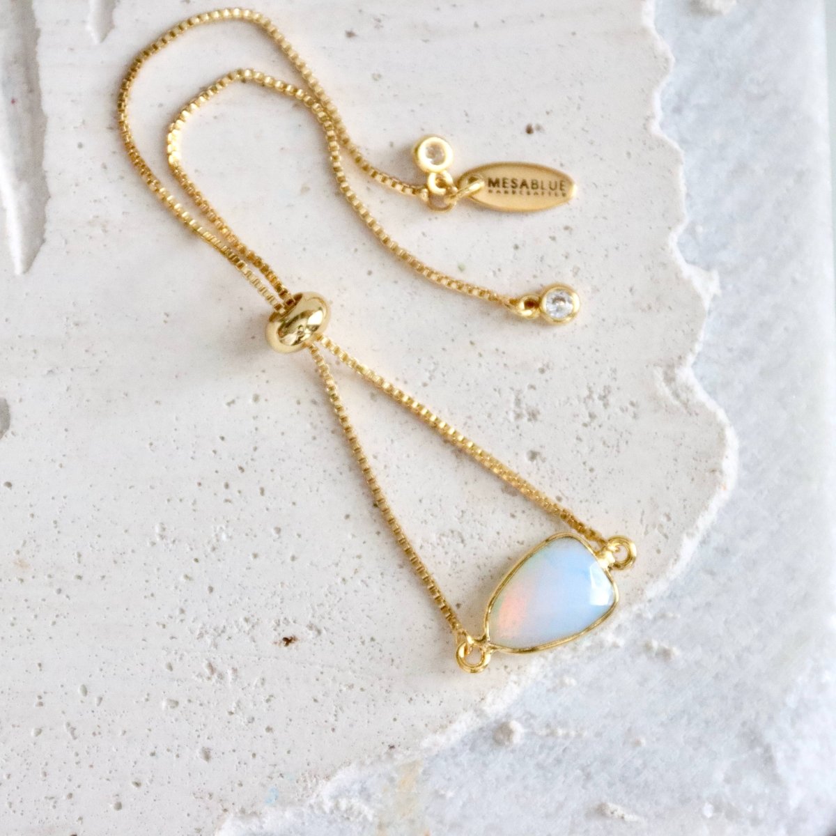 Moonlight Opalite Adjustable Bracelet for Elegant Style