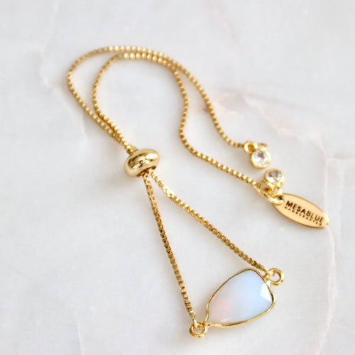 Moonlight Opalite Adjustable Bracelet for Elegant Style