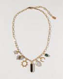 Moonstone Charm Necklace - Sustainable Elegance Jewelry