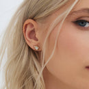 Mother of Pearl Stellina Gold Studs - Red Bird Road