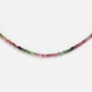 Multicolour Green Tourmaline | Pink Green Beaded