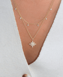 North Star Opal Double Layering Necklace by Kamaria Jewelry