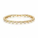 Opal and Gold Teardrop Tennis Bracelet- 7" - Red Bird Road