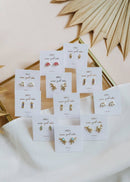 Opal Crown Stud - White - Gold Earrings for Elegant Style - Red Bird Road