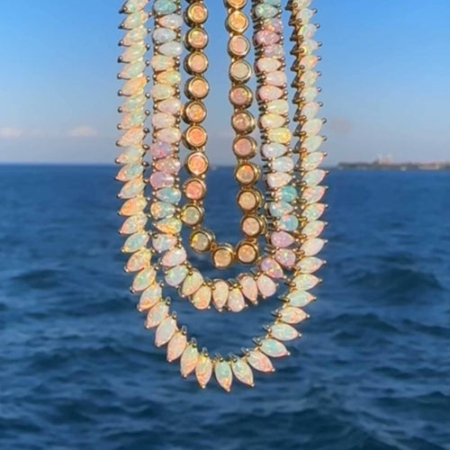 Opal Dancing Dreams Tennis Necklace