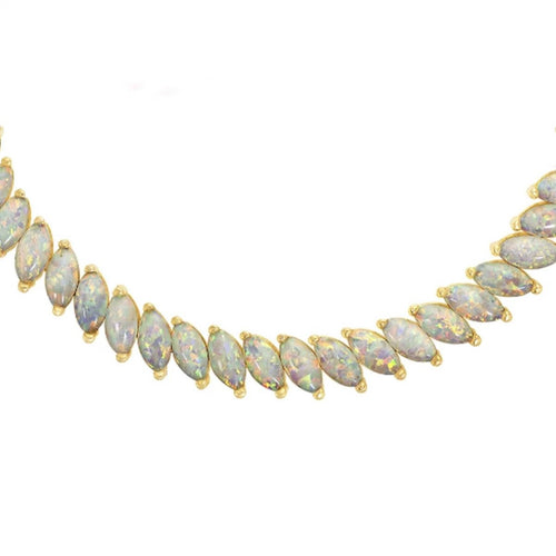 Opal Fiare Tennis Necklace