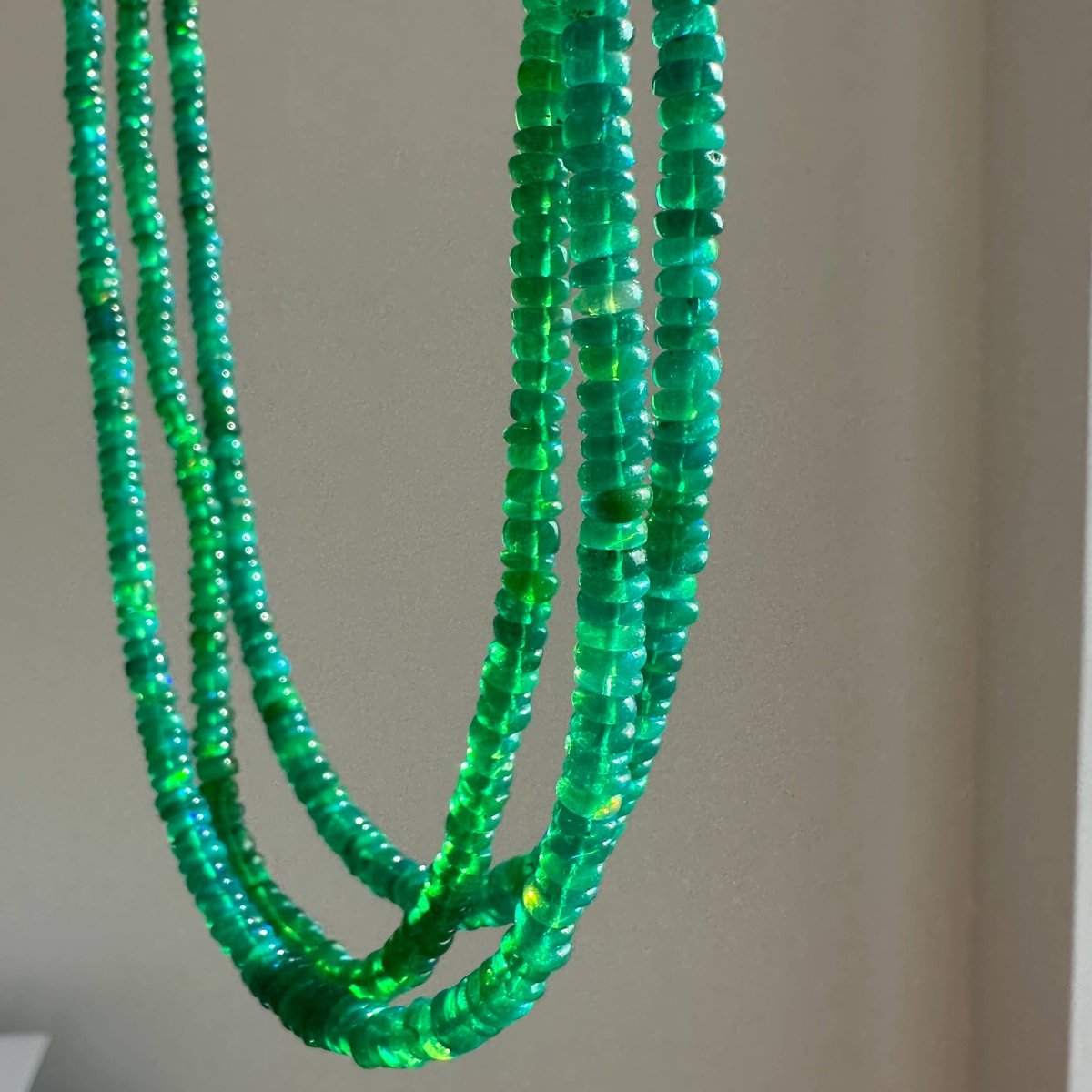 Green Ethiopian Opal Necklace