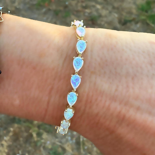 Opal Parisian Tennis Bracelet by La Kaiser