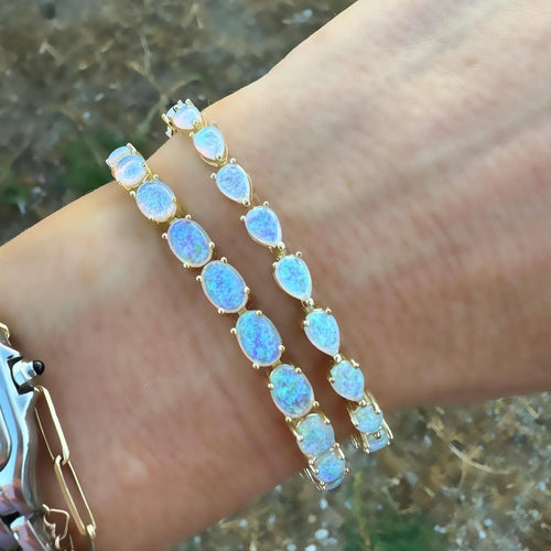 Opal Parisian Tennis Bracelet by La Kaiser