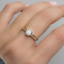 Opal Ring Set w Pave Ring Rings by Sami Jewels