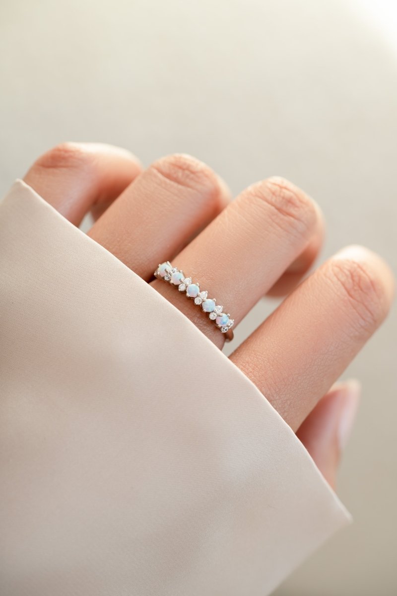 Opal Stephanie Stacking Ring - Red Bird Road