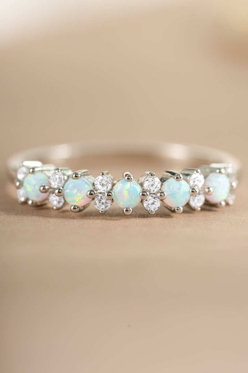 Opal Stephanie Stacking Ring - Red Bird Road