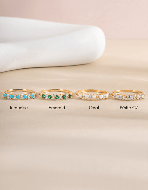 Opal Stephanie Stacking Ring - Red Bird Road