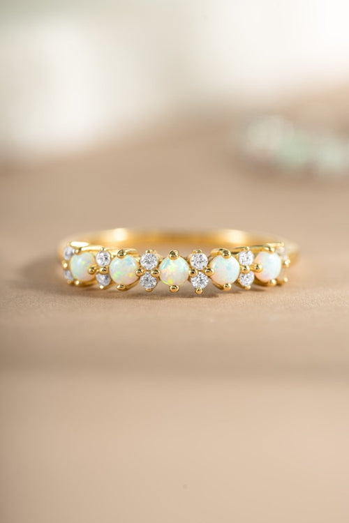 Opal Stephanie Stacking Ring - Red Bird Road
