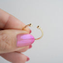 Open Ball Cuff Ring