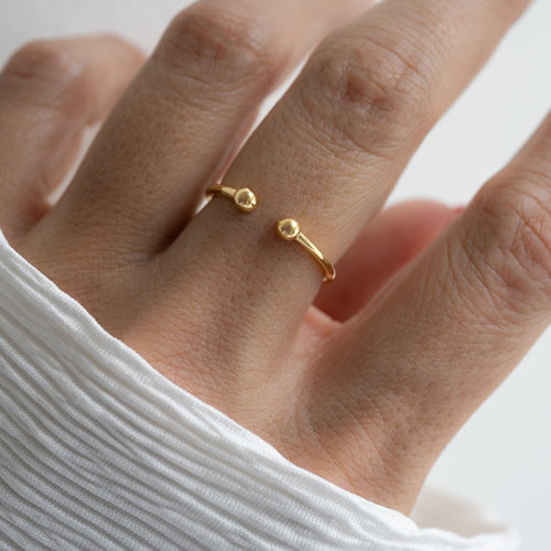Open Ball Cuff Ring