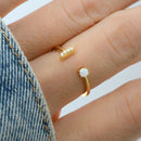 Open Cuff Opal Ring Rings by Sami Jewels