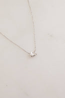 Oval Pendant Necklace: Silver - Red Bird Road