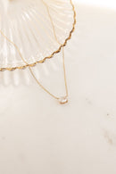 Oval Pendant Necklace: Silver - Red Bird Road