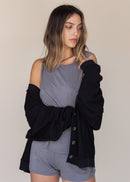 Oversized Cardigan Black