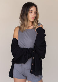 Oversized Cardigan Black