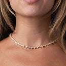 Parisian Elements Tennis Necklace - Red Bird Road