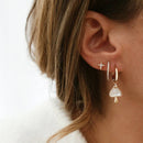 Pavé Slim Gold Hoops