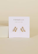 Pave Spiral - Gold Earrings