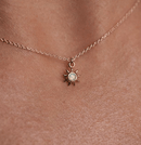 Petite Opal Starburst Pendant Necklace by La Kaiser