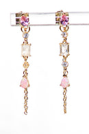 Pink Opal Droplet Earrings Earrings by Native Gem
