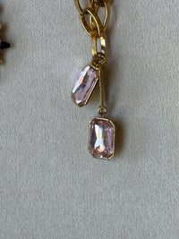 Pink Topaz Jewel Necklace