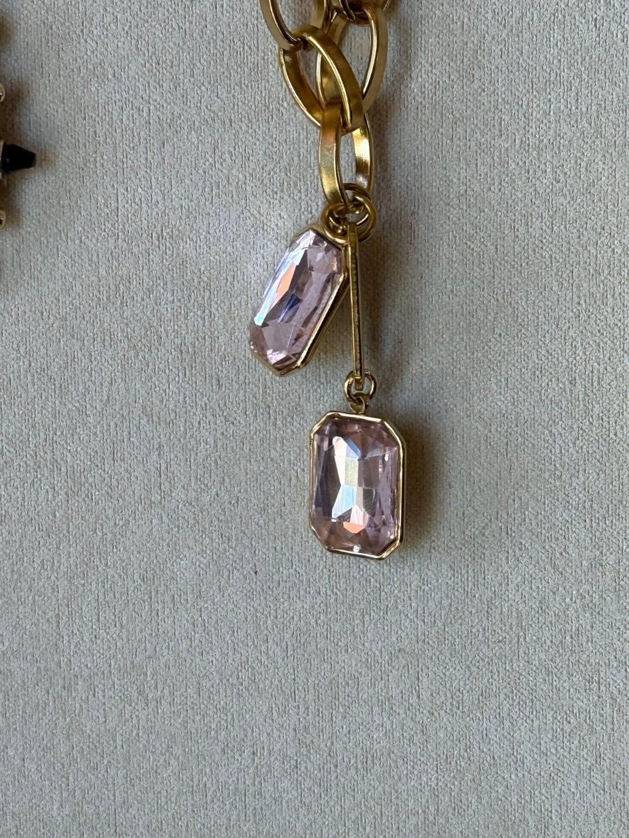 Pink Topaz Jewel Necklace