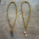 Pink Topaz Jewel Necklace