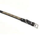 Posh Pet Collar | Upcycled Gucci & Leather: GG & Black / Large