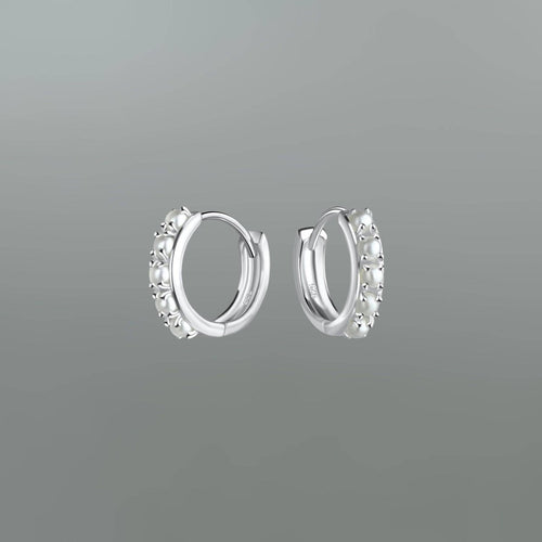 Pretty Pearl Lined Clicker Huggies