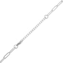 Radiant 18K Gold Paperclip Chain Necklace with Heart Pendant