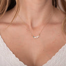 Rainbow Moonstone and Topaz Misty Skies Pendant