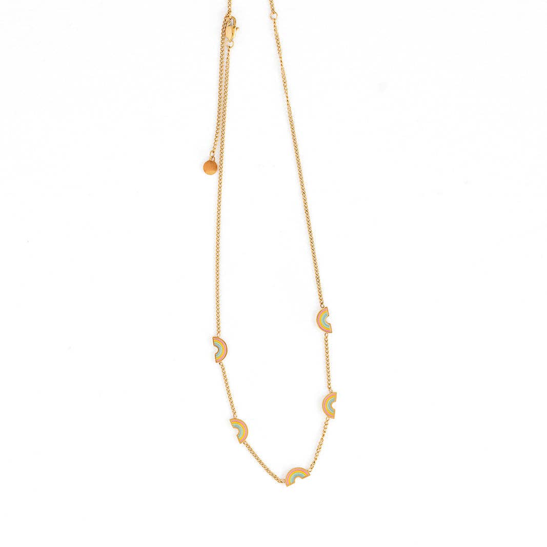 Rainbow Repeat Necklace: Pair - Red Bird Road