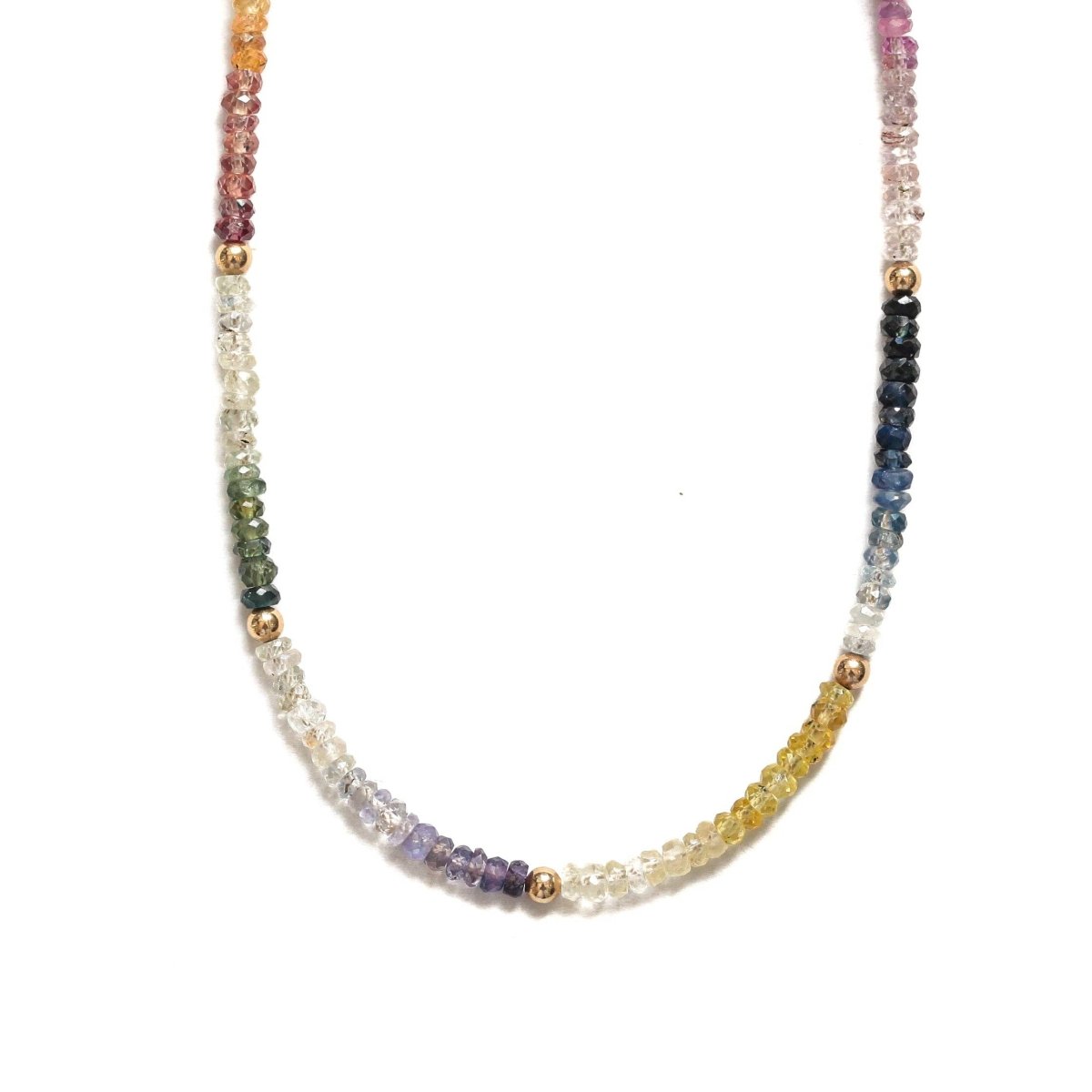 Rainbow Sapphire Gemstone Necklace