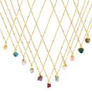 Raw Cut Gemstone Necklaces: Pink Peruvian Opal