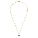 Raw Cut Gemstone Necklaces: Turquoise