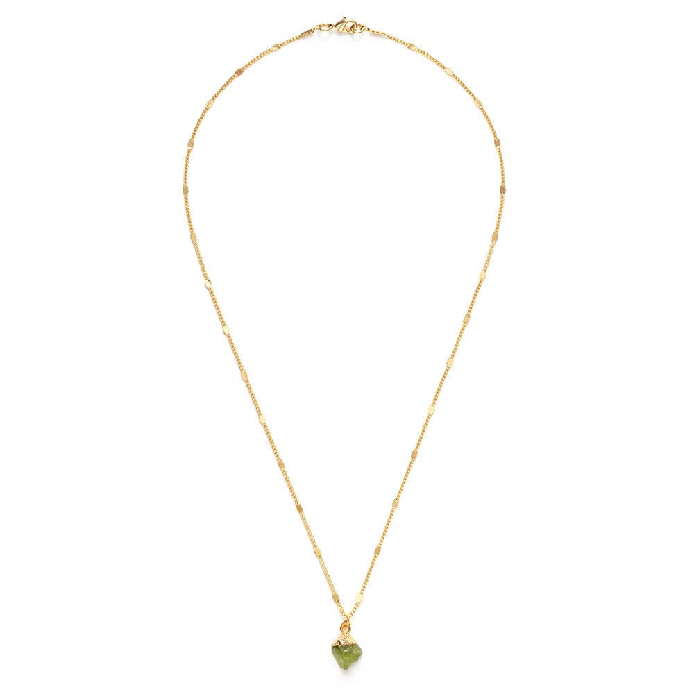 Raw Cut Gemstone Necklaces: Turquoise