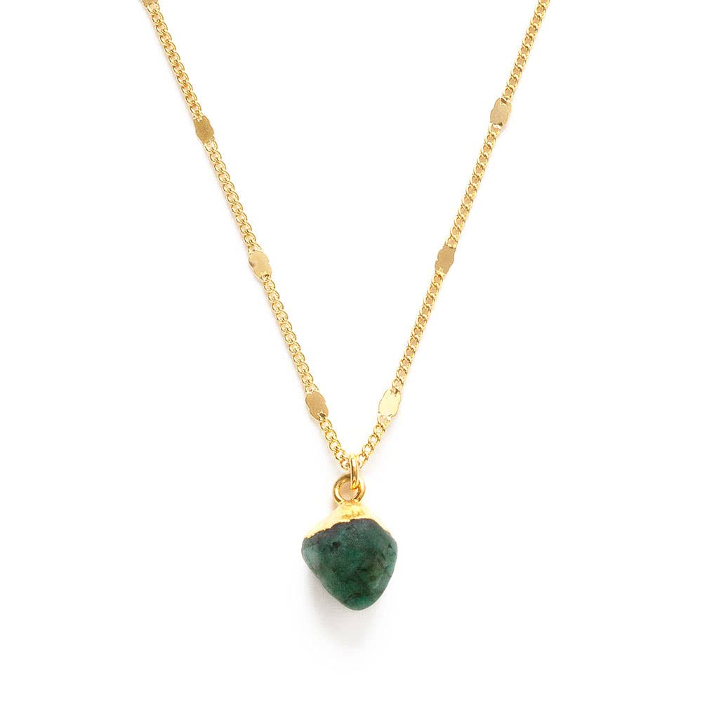 Raw Cut Gemstone Necklaces: Turquoise