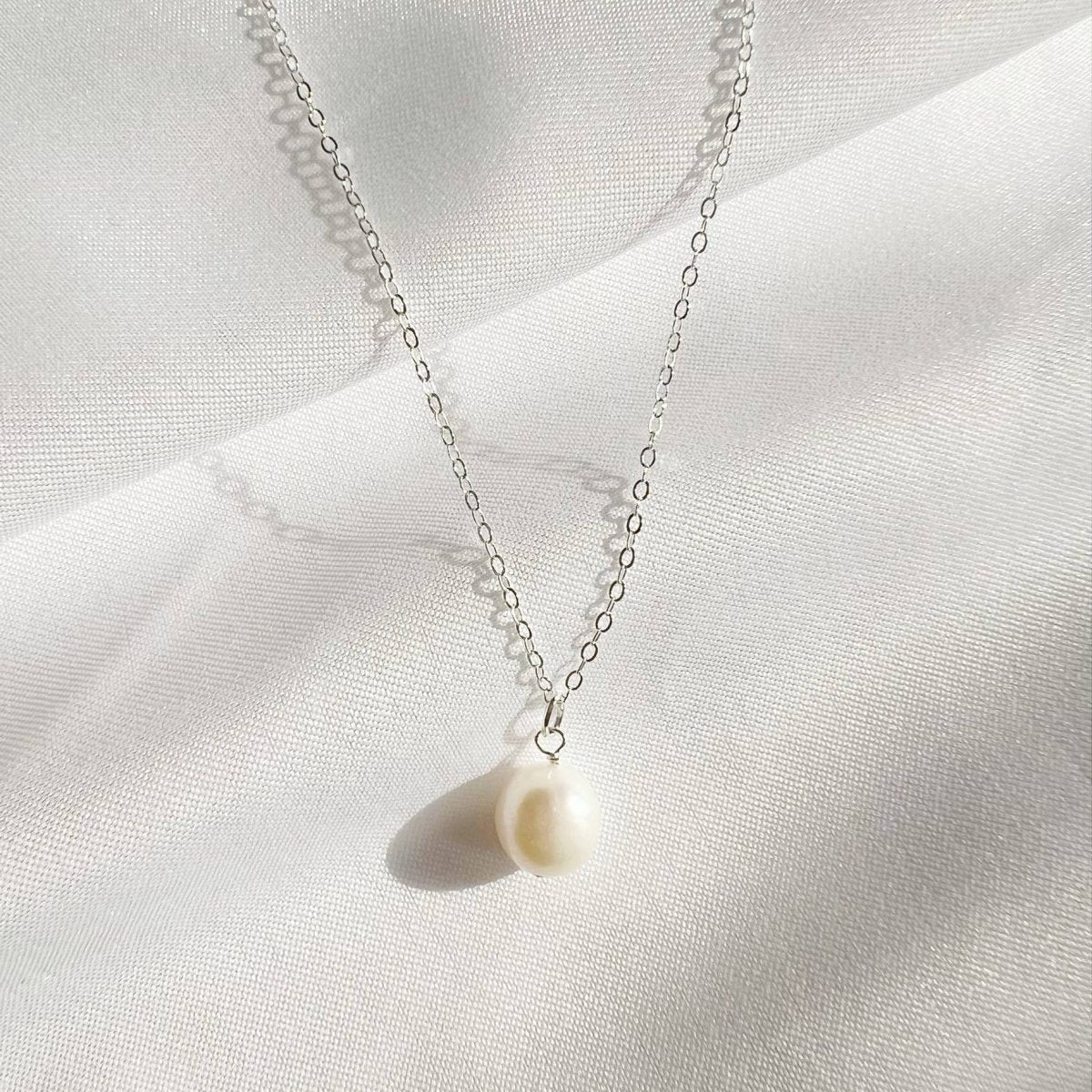 Reese Freshwater Pearl Necklace Sterling Silver