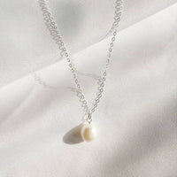Reese Freshwater Pearl Necklace Sterling Silver