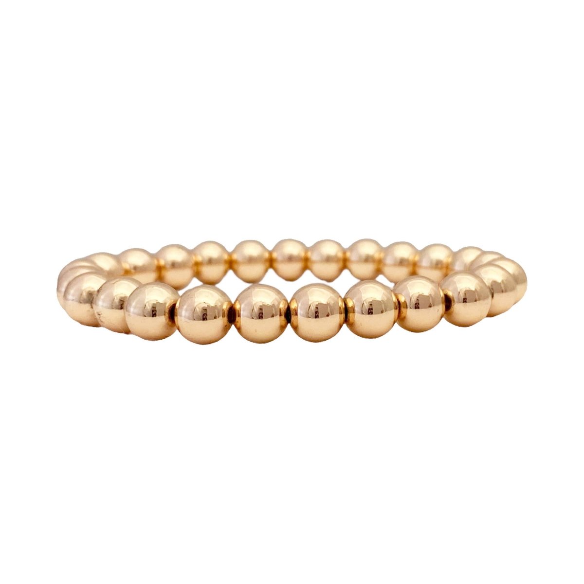 Rose Gold Beaded Bracelet- 6mm or 8mm