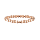Rose Gold Beaded Bracelet- 6mm or 8mm 6mm Rose Gold